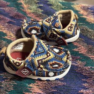 TWISTED X INFANT SOUTHWESTERN PRINT DRIVING MOCS